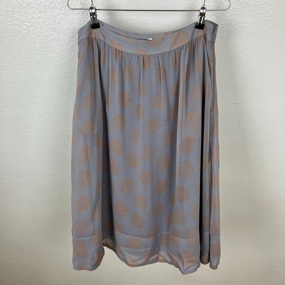Theory 100% Silk Skirt Size 8 Karissa Bonita Chiffon Fairy Floral Flowy Summer